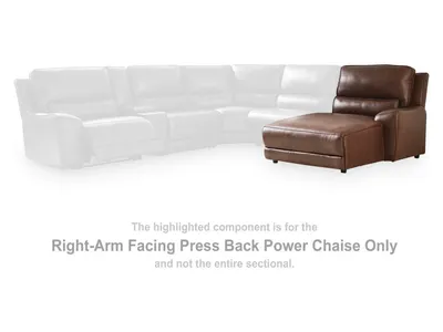 DeepWakes Right-Arm Facing Press Back Power Chaise