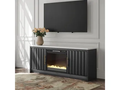 Cadmori 63" TV Stand with Electric Fireplace - Alternative View
