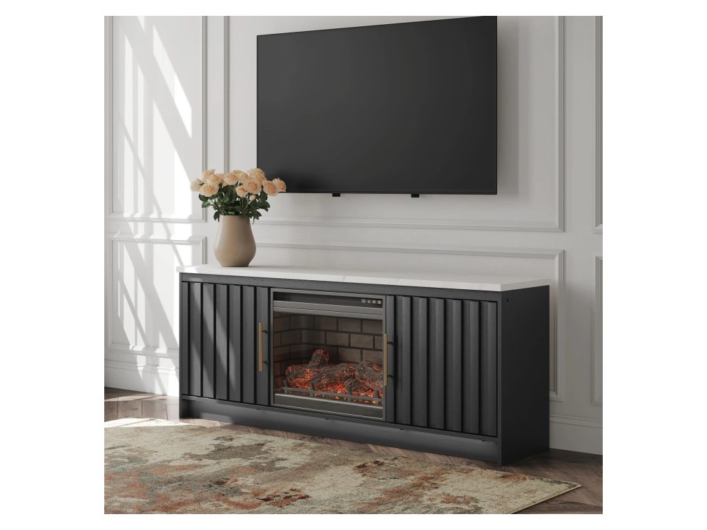Cadmori 63" TV Stand with Electric Fireplace - image 1
