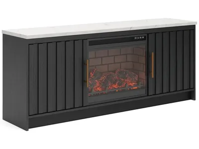 Cadmori 63" TV Stand with Electric Fireplace