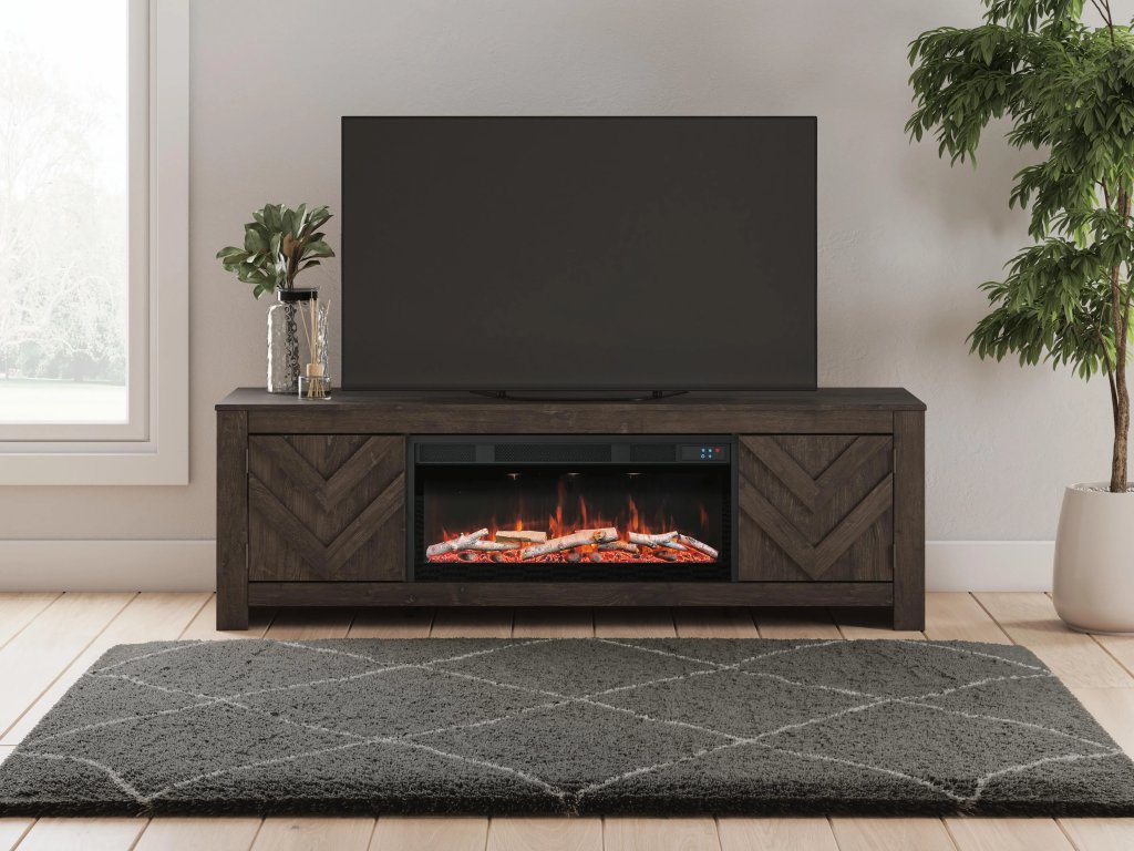 Cayboni 71" TV Stand with Electric Fireplace - image 1