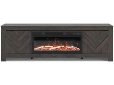 Cayboni 71" TV Stand with Electric Fireplace