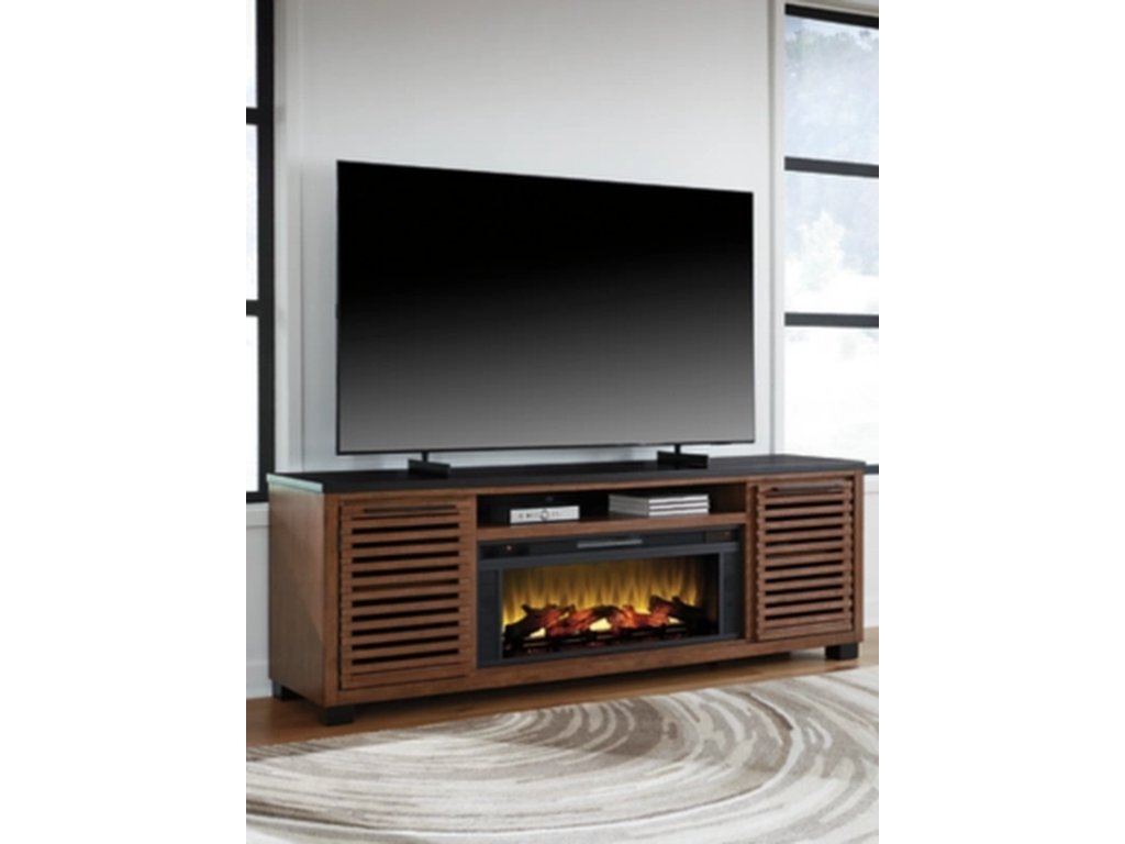 Kallari 84" TV Stand with Electric Fireplace - image 1