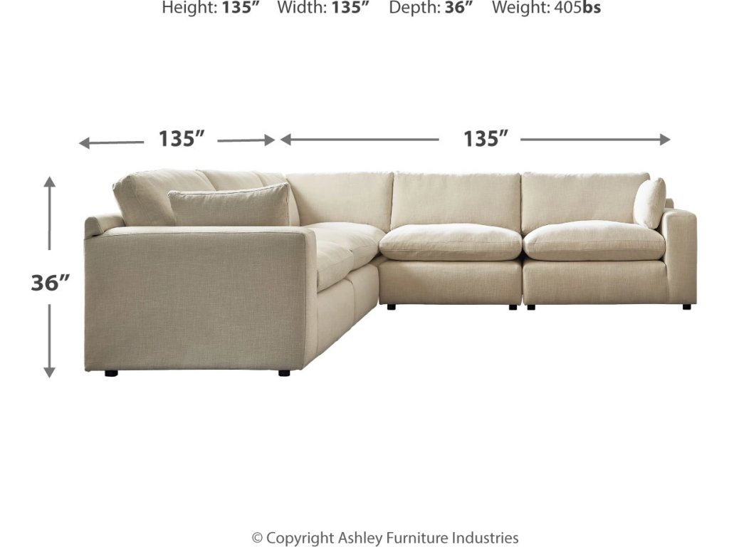 Elyza 5-Piece Sectional - image 4