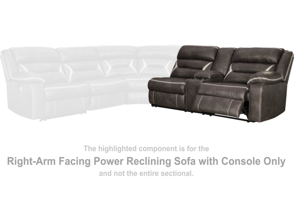 Kincord Right-Arm Facing Power Reclining Sofa with Console - image 1