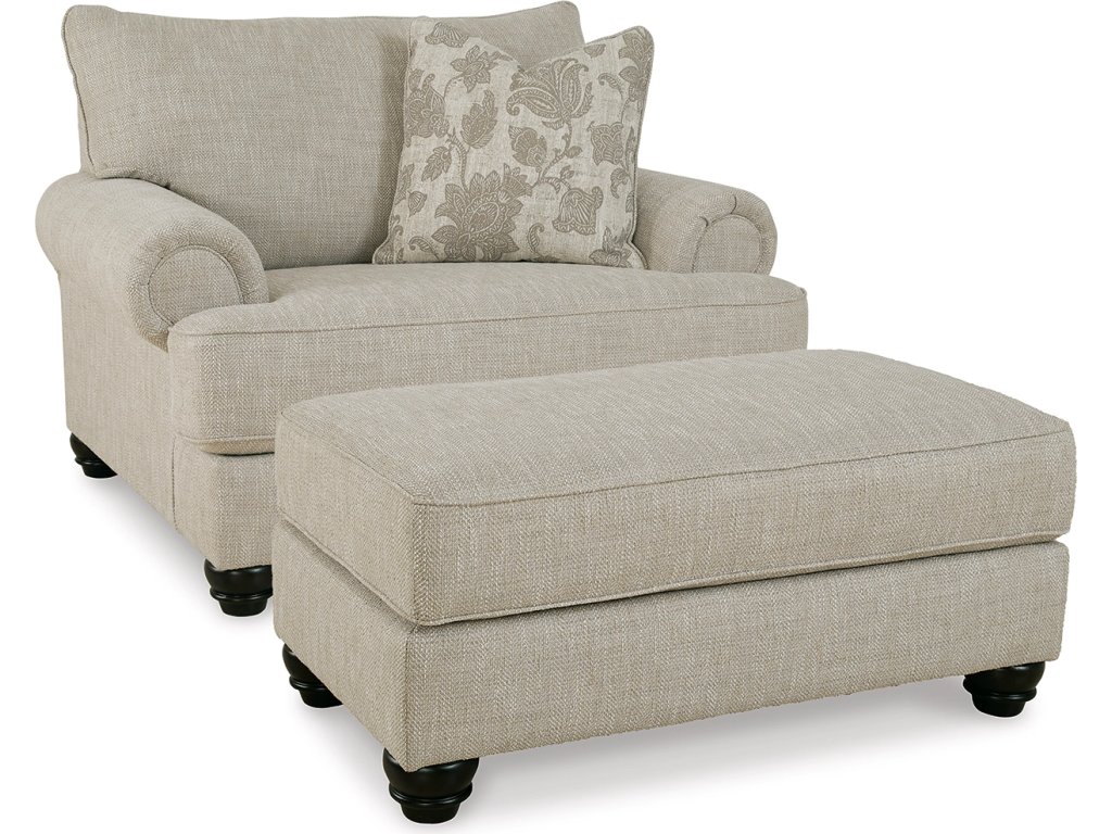 Asanti Oversized Chair and Ottoman - image 1
