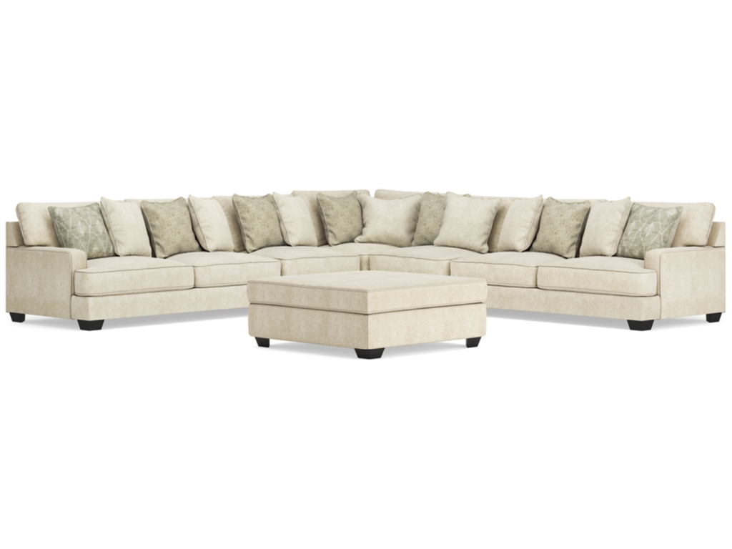 Rawcliffe 5-Piece Sectional and Oversized Ottoman - main image