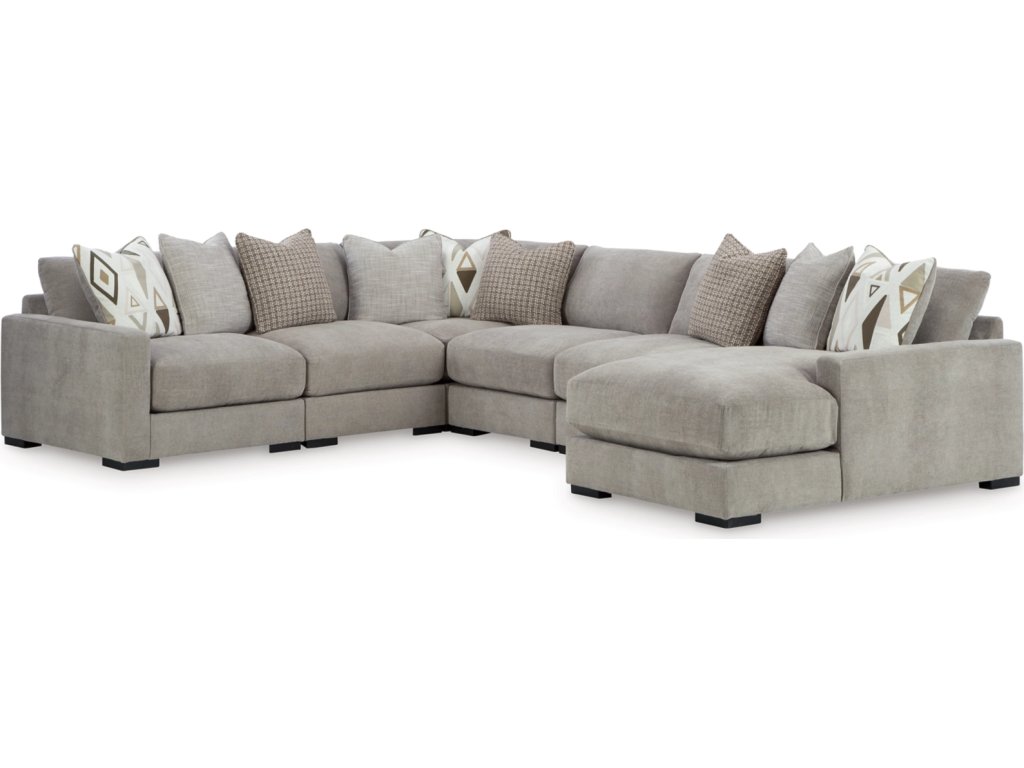 Aslan Court 6-Piece Sectional with Chaise - main image