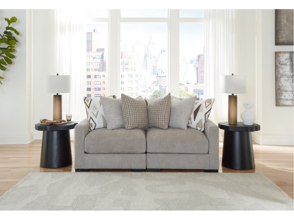 Aslan Court 2-Piece Loveseat Sectional - image 1