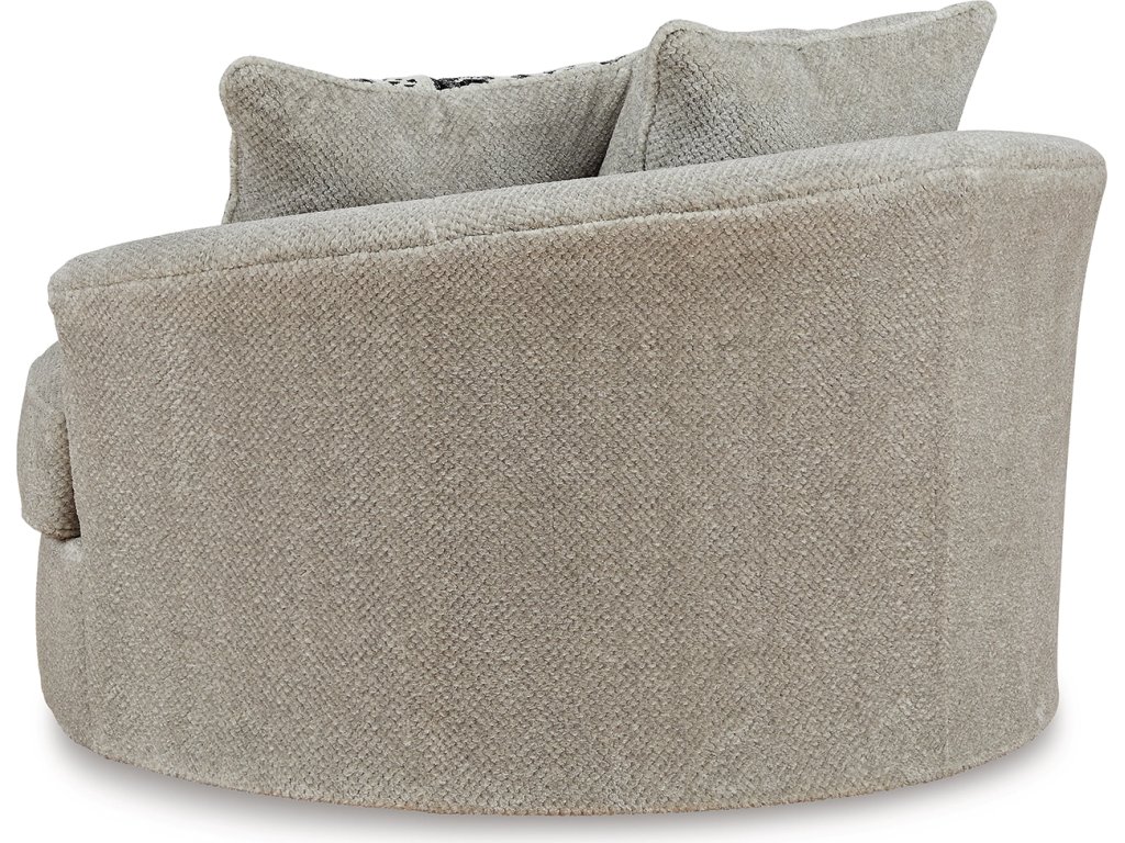 Calnita Oversized Swivel Chair and Ottoman - image 7