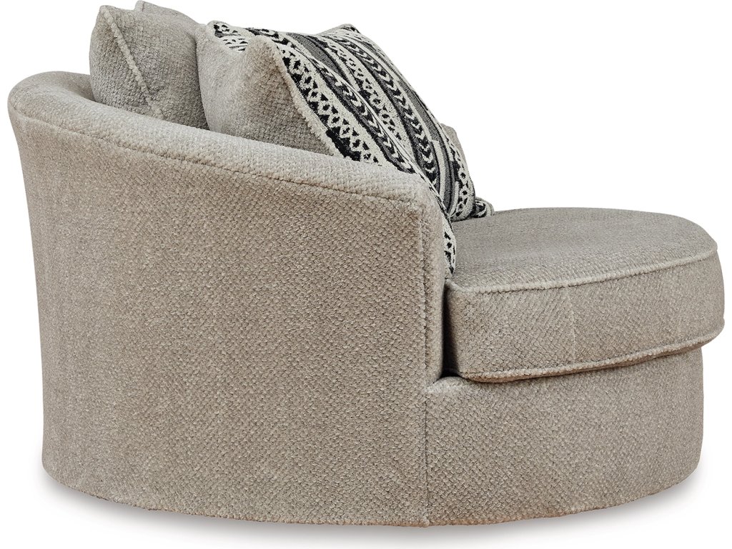 Calnita Oversized Swivel Chair and Ottoman - image 8