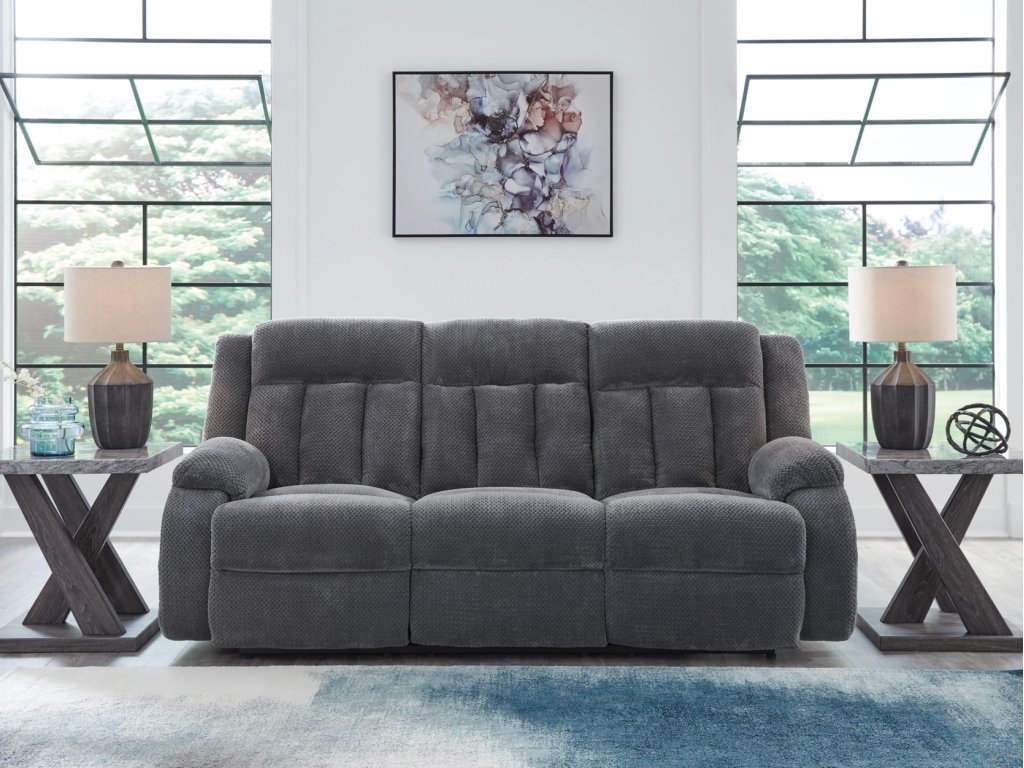 Observation Power Reclining Sofa with Drop Down Table - image 1
