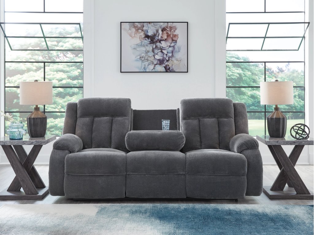 Observation Power Reclining Sofa with Drop Down Table - image 6
