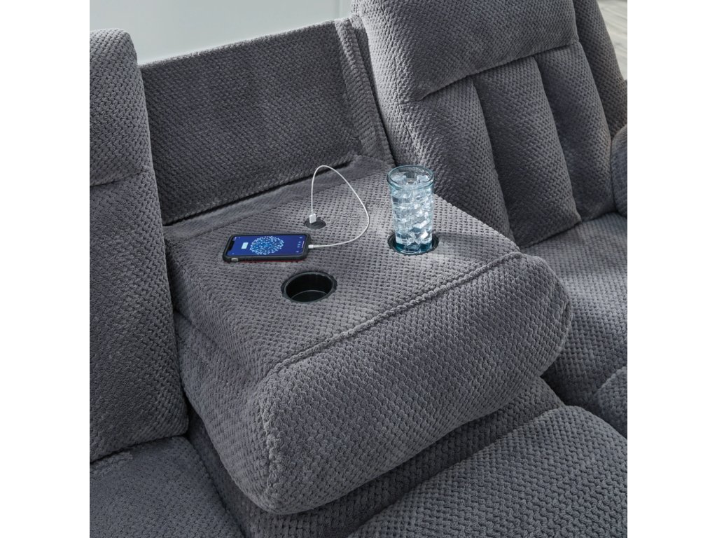 Observation Power Reclining Sofa with Drop Down Table - image 7