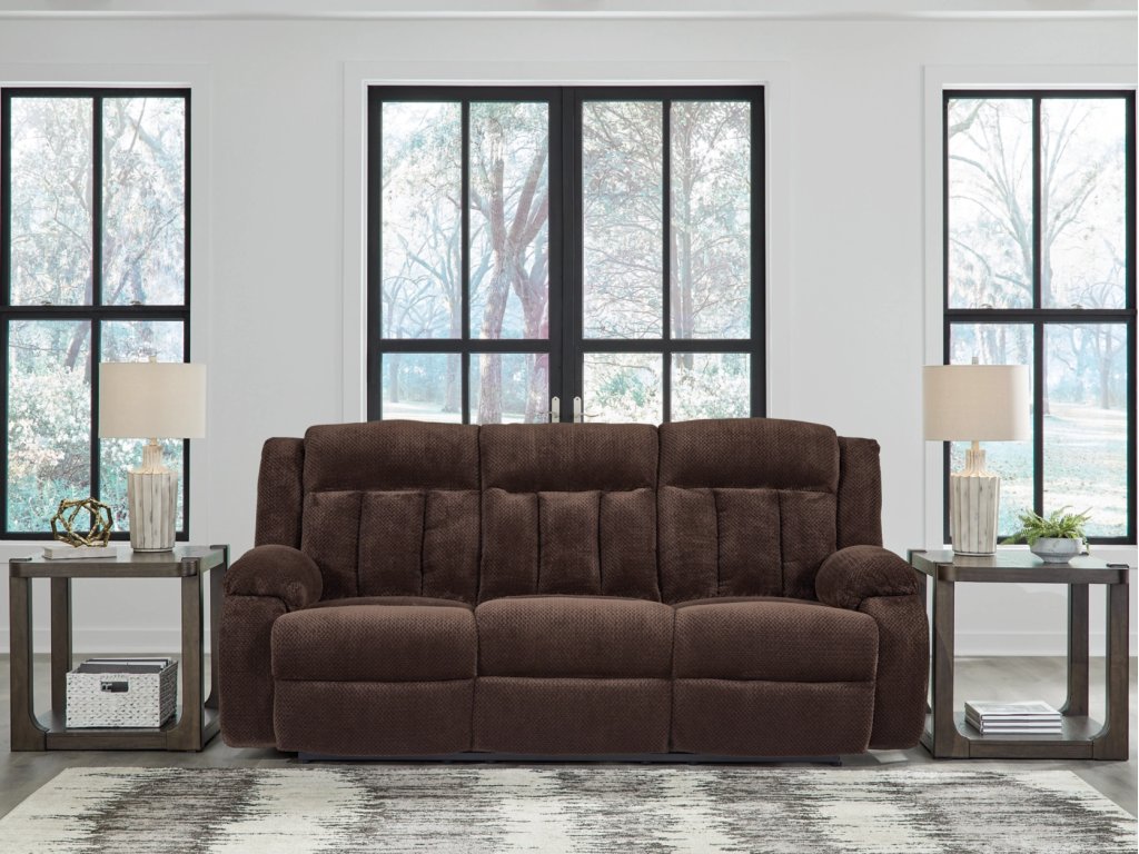 Observation Power Reclining Sofa with Drop Down Table - image 1