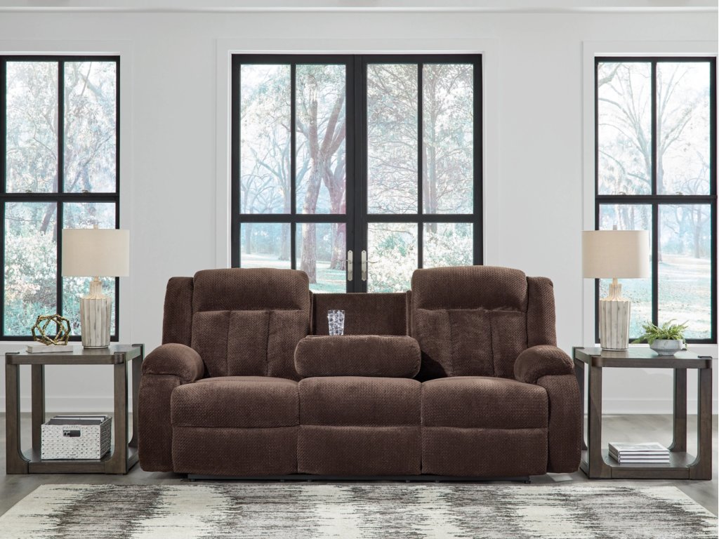 Observation Power Reclining Sofa with Drop Down Table - image 5