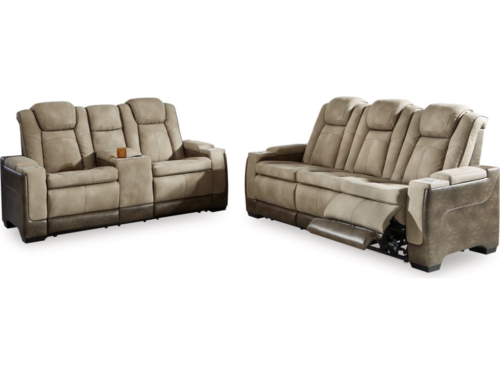 Next-Gen Durapella Power Reclining Sofa and Loveseat - image 1