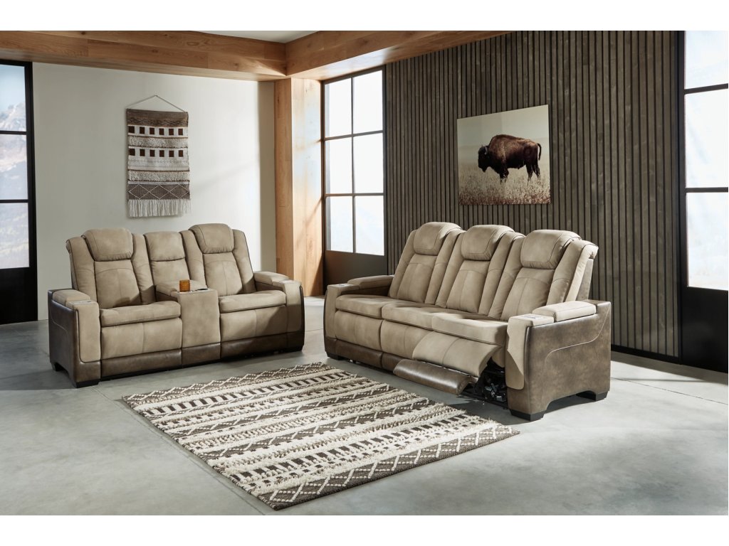 Next-Gen Durapella Power Reclining Sofa and Loveseat - main image