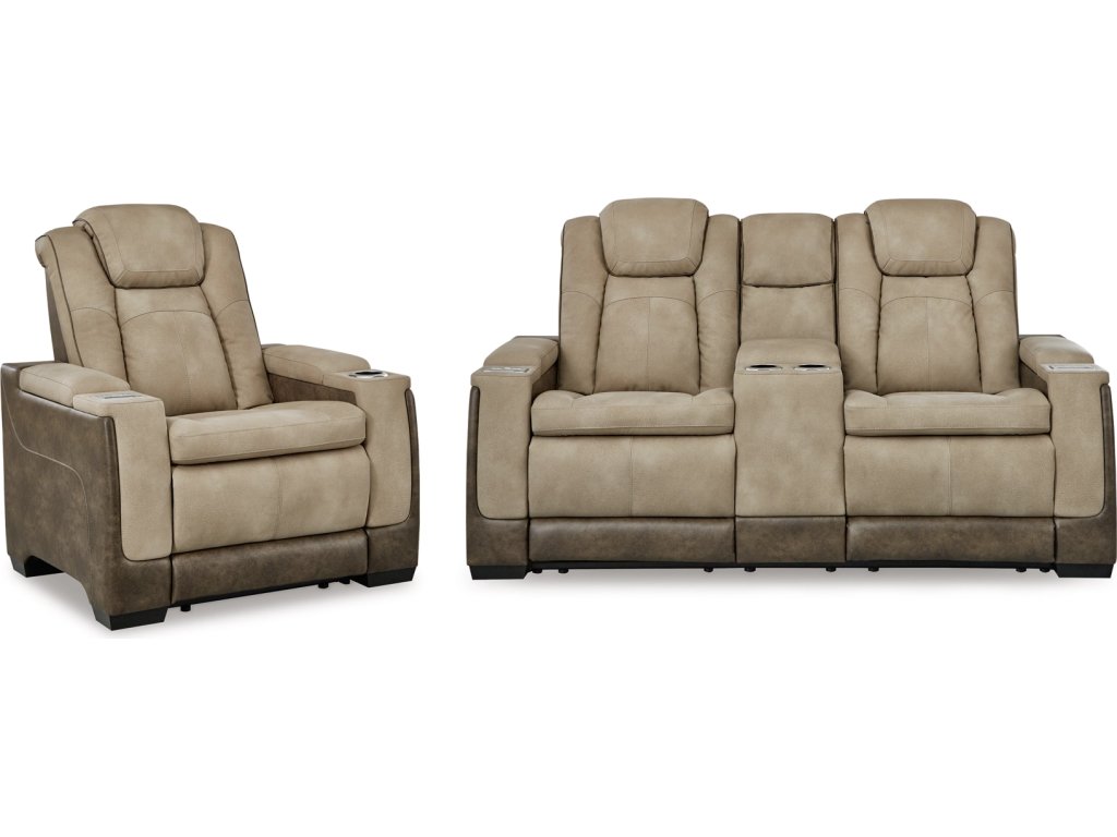 Next-Gen Durapella Power Reclining Loveseat and Power Recliner - main image