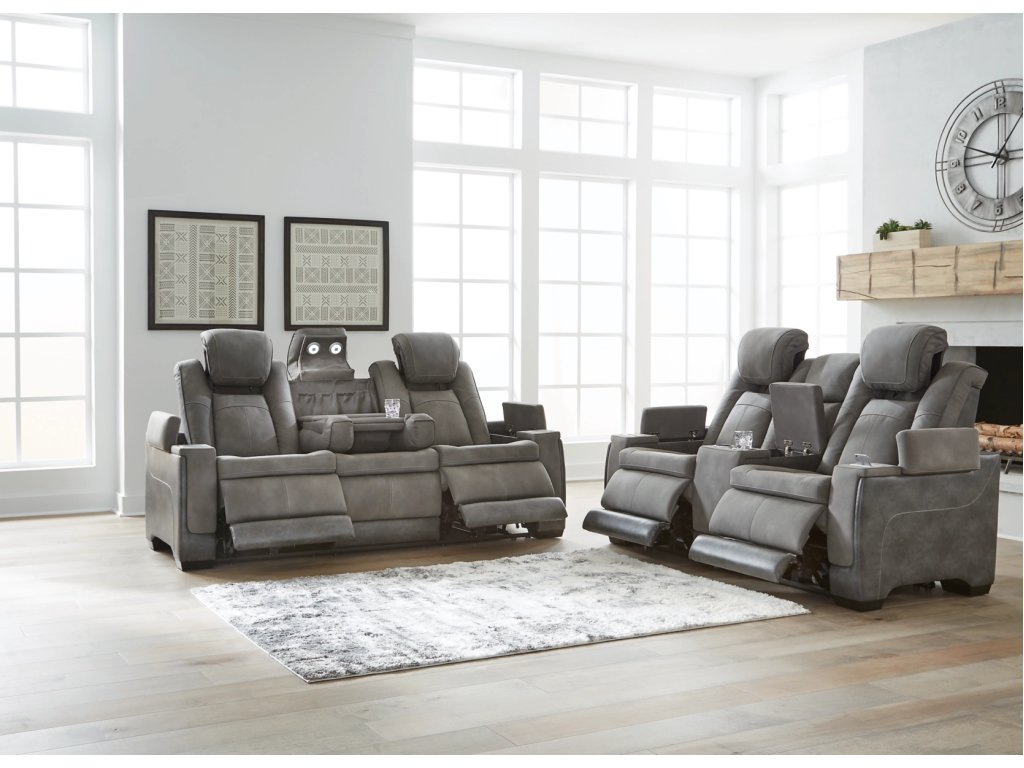 Next-Gen Durapella Power Reclining Sofa and Loveseat - image 2
