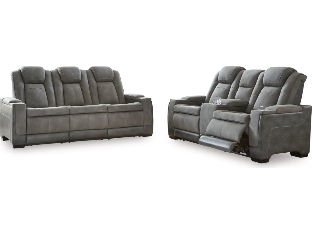 Next-Gen Durapella Power Reclining Sofa and Loveseat - image 1
