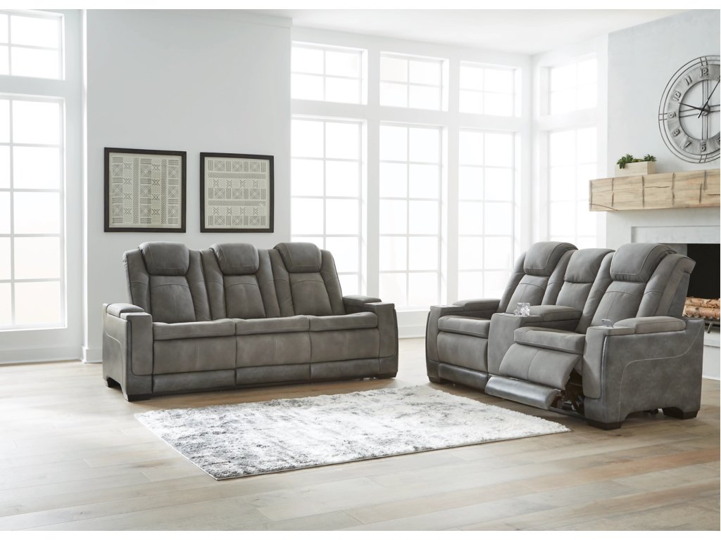 Next-Gen Durapella Power Reclining Sofa and Loveseat - main image