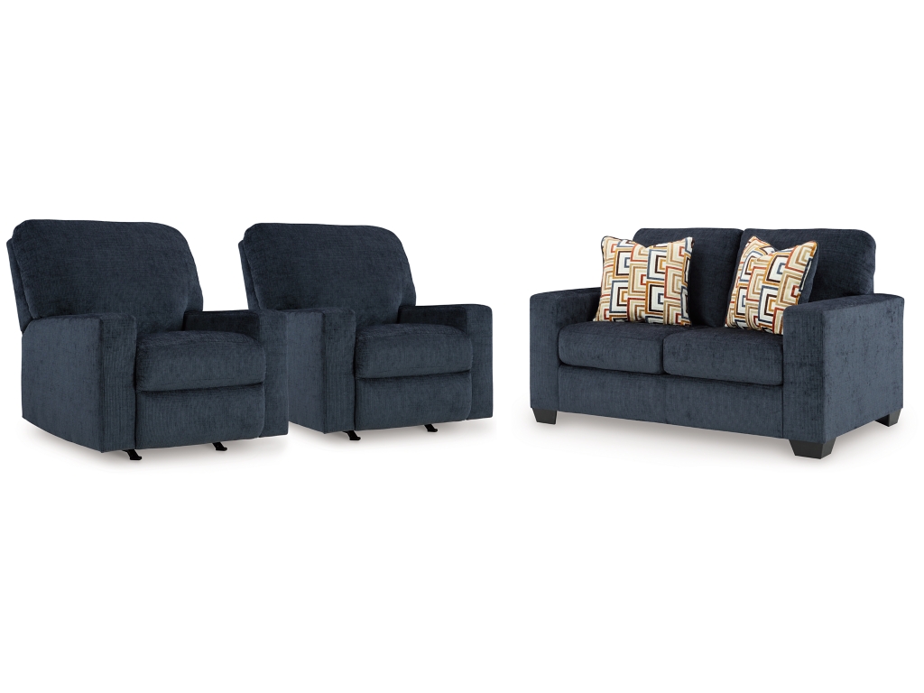 Aviemore Loveseat and 2 Recliners - main image