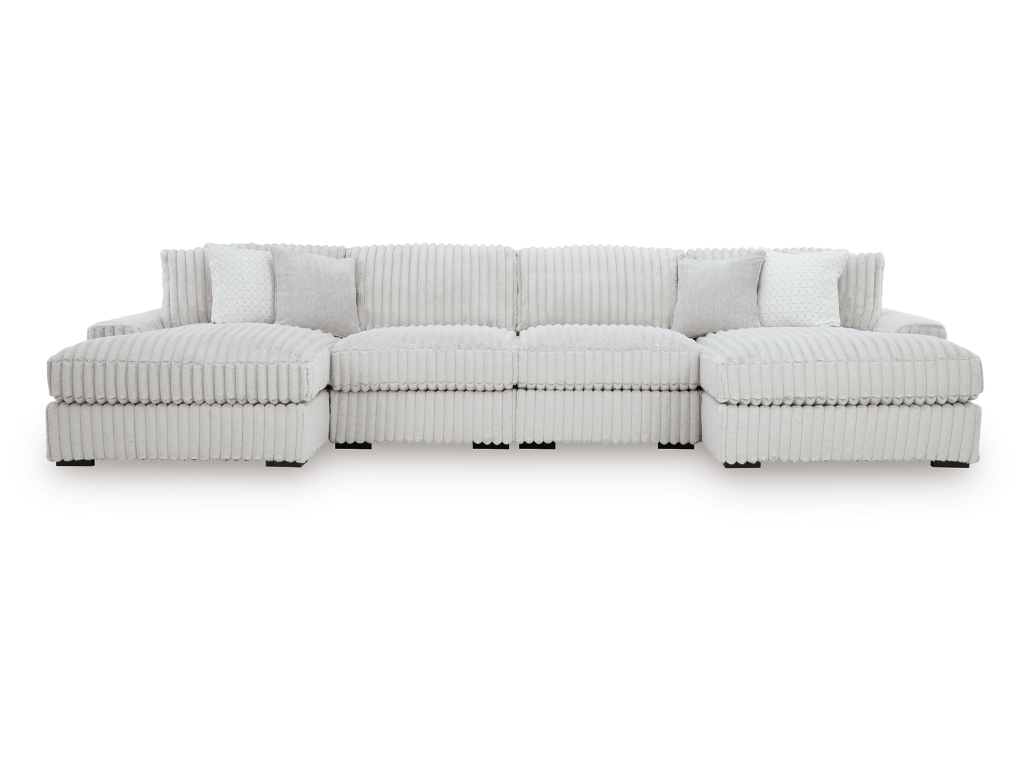 Stupendous 4-Piece Sectional with Double Chaise - main image