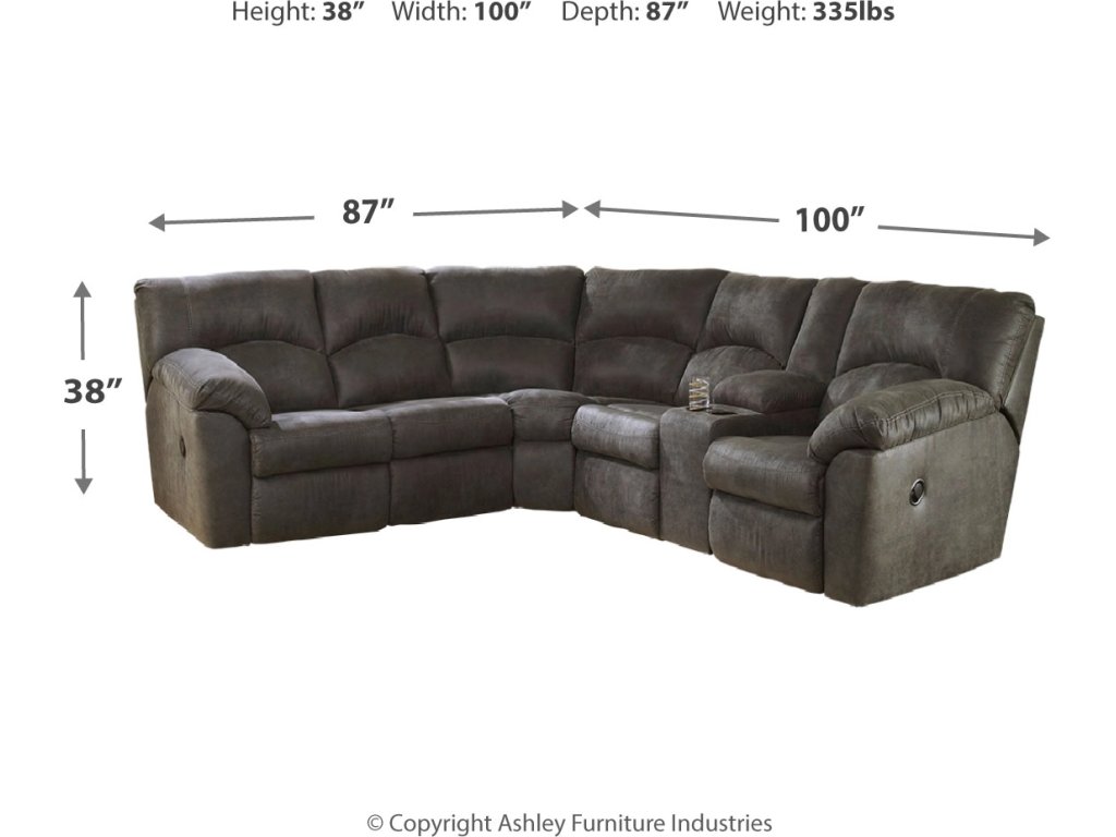 Tambo 2-Piece Sectional with Recliner - image 5
