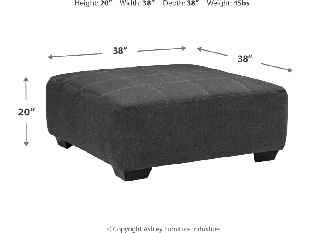 Ambee Oversized Accent Ottoman - image 2