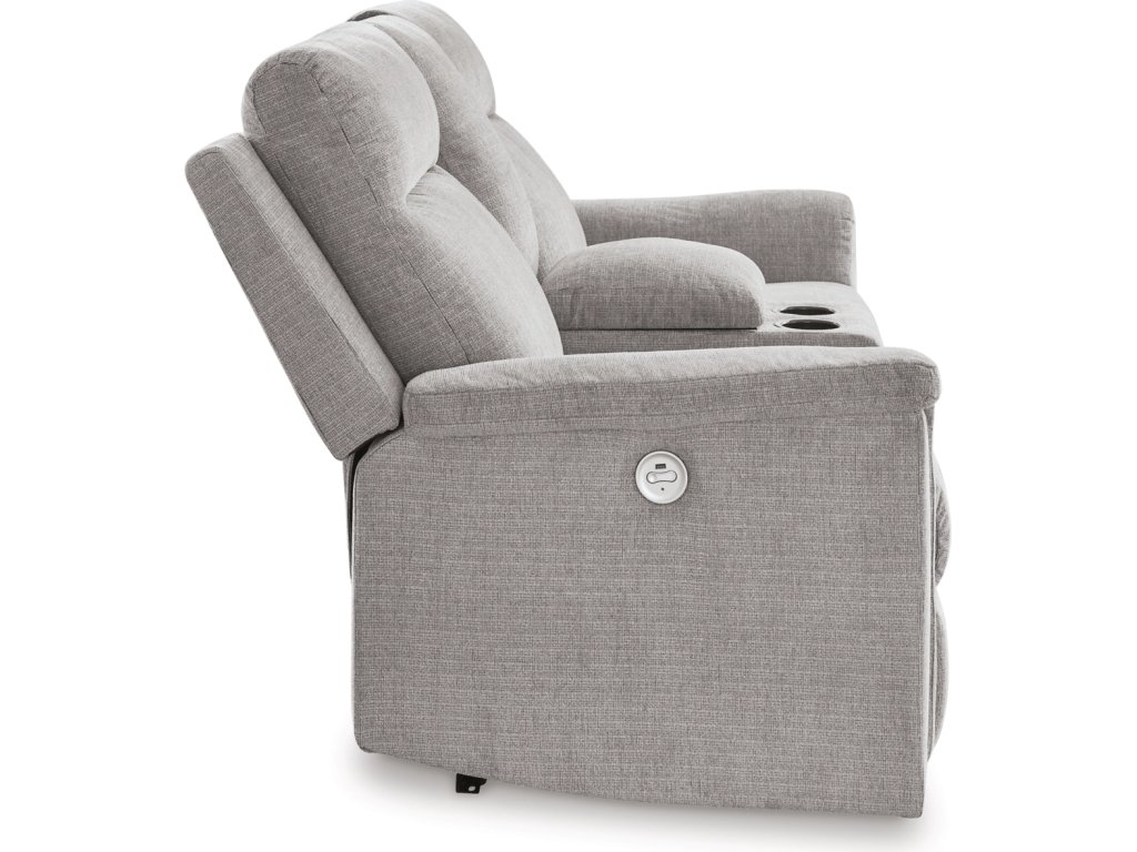 Barnsana Power Reclining Loveseat with Console - image 5