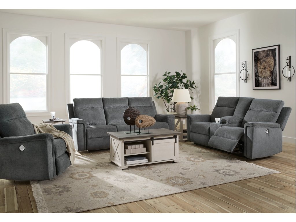 Barnsana Power Reclining Sofa, Loveseat and Recliner - main image