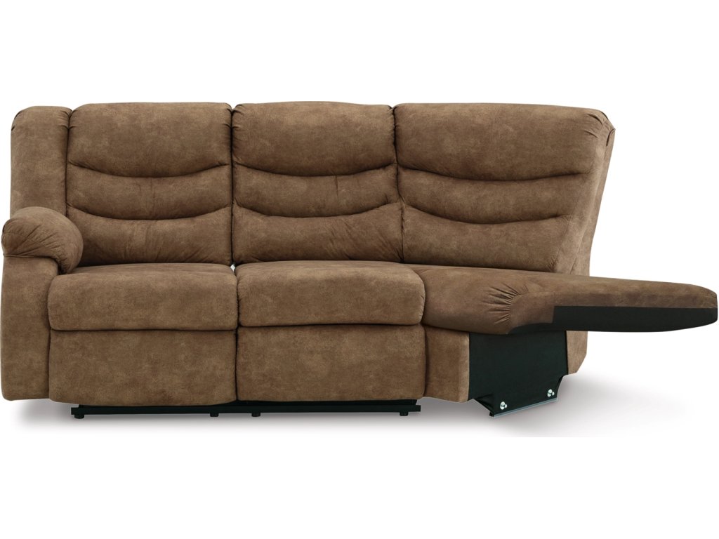 Partymate Left-Arm Facing Reclining Loveseat with Half Wedge - main image
