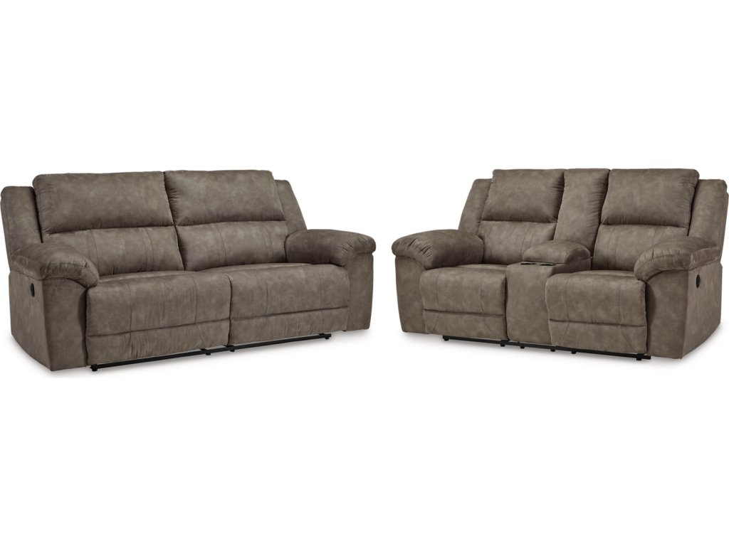 Laresview Reclining Sofa and Loveseat - main image