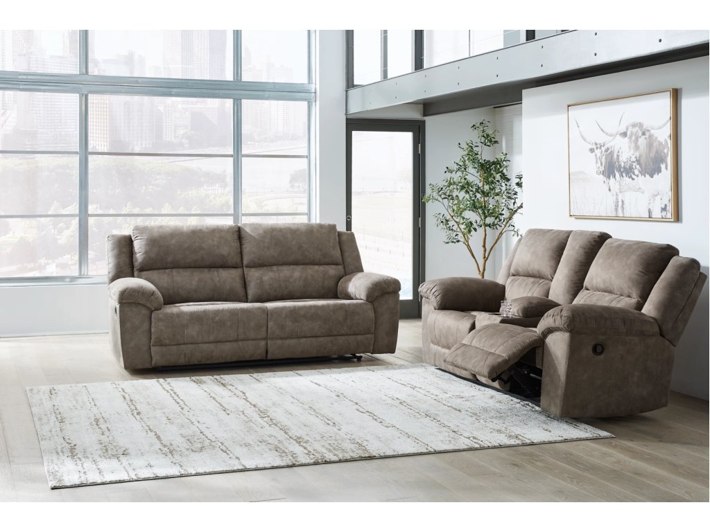 Laresview Reclining Sofa and Loveseat - image 1