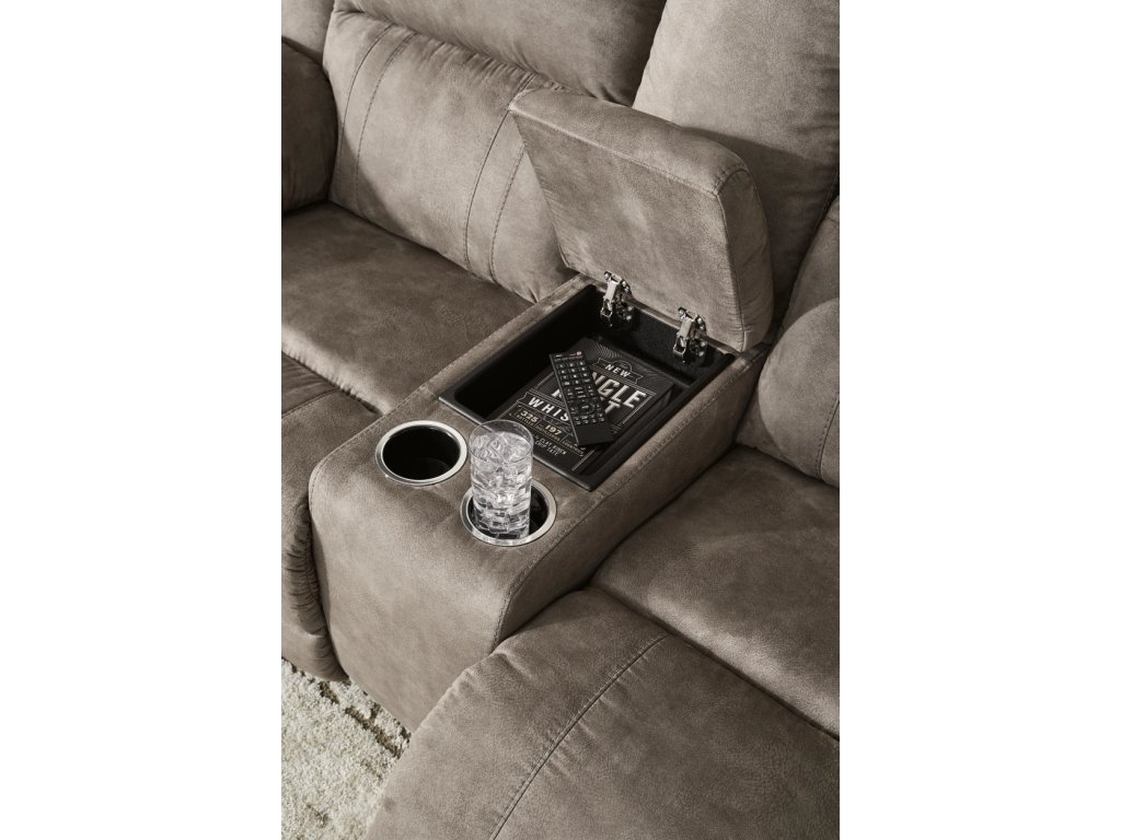 Laresview Reclining Loveseat with Console - image 6