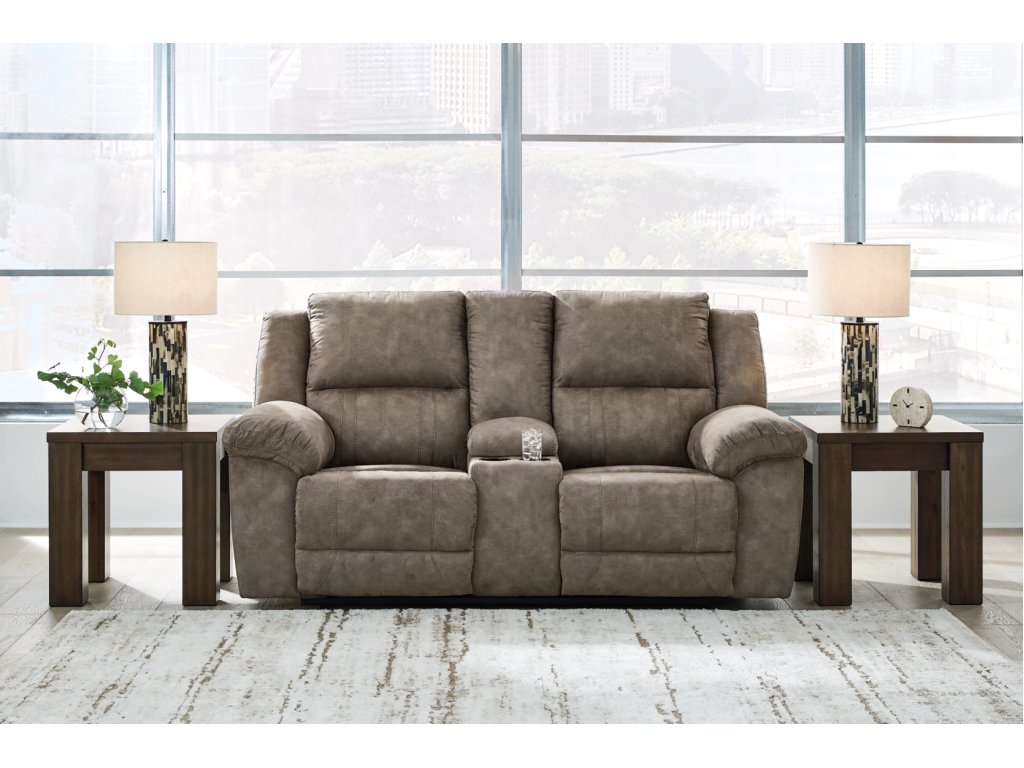 Laresview Reclining Loveseat with Console - image 1