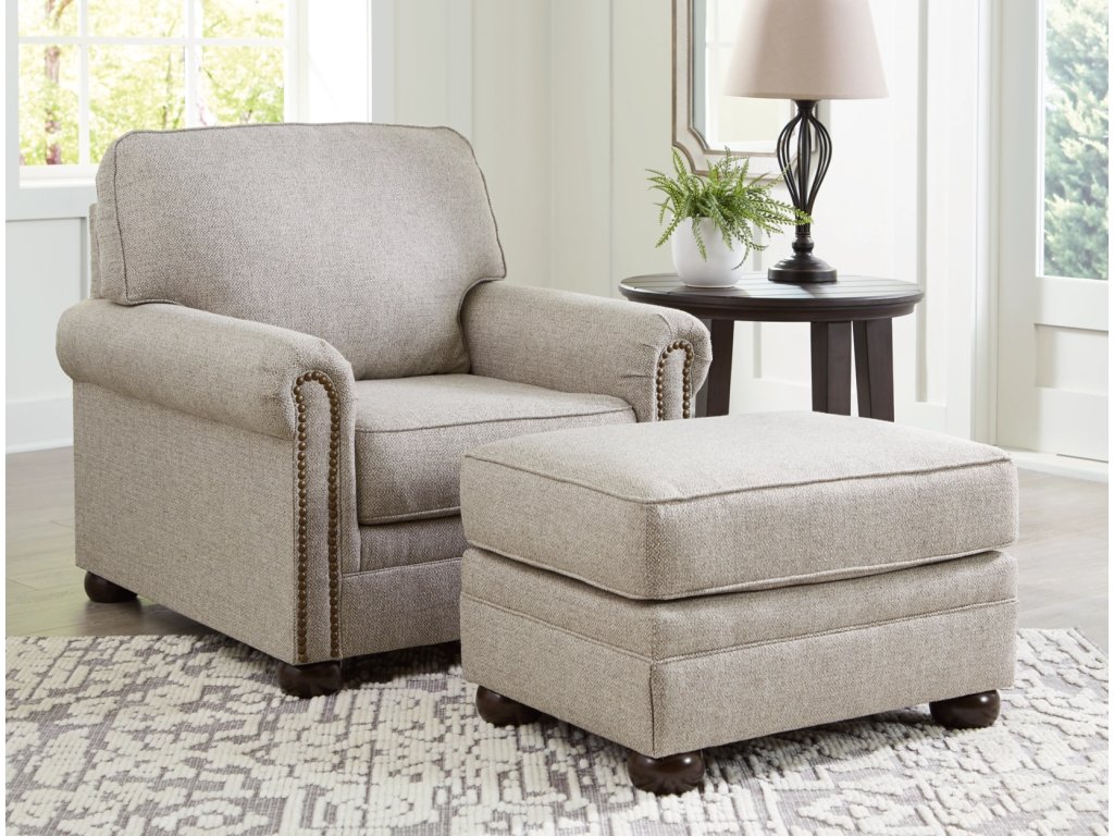 Gaelon Chair and Ottoman - main image