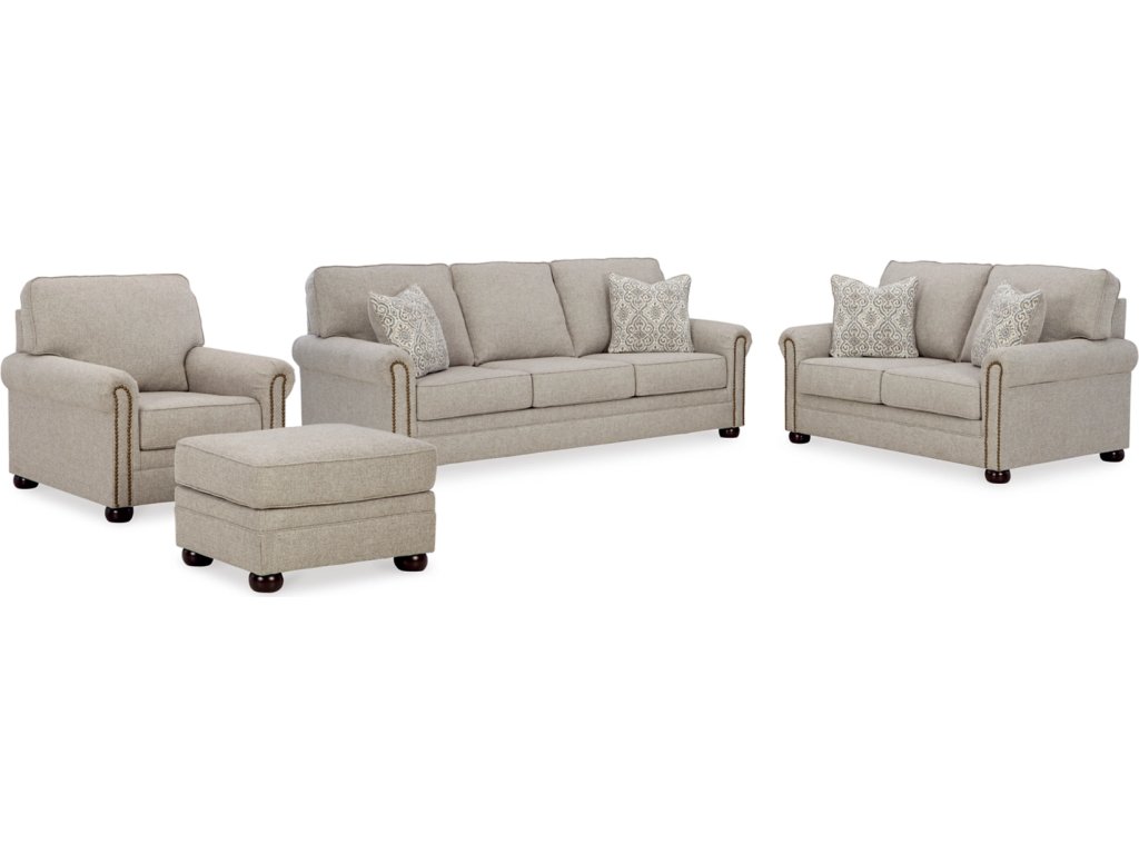 Gaelon Sofa, Loveseat, Chair and Ottoman - main image