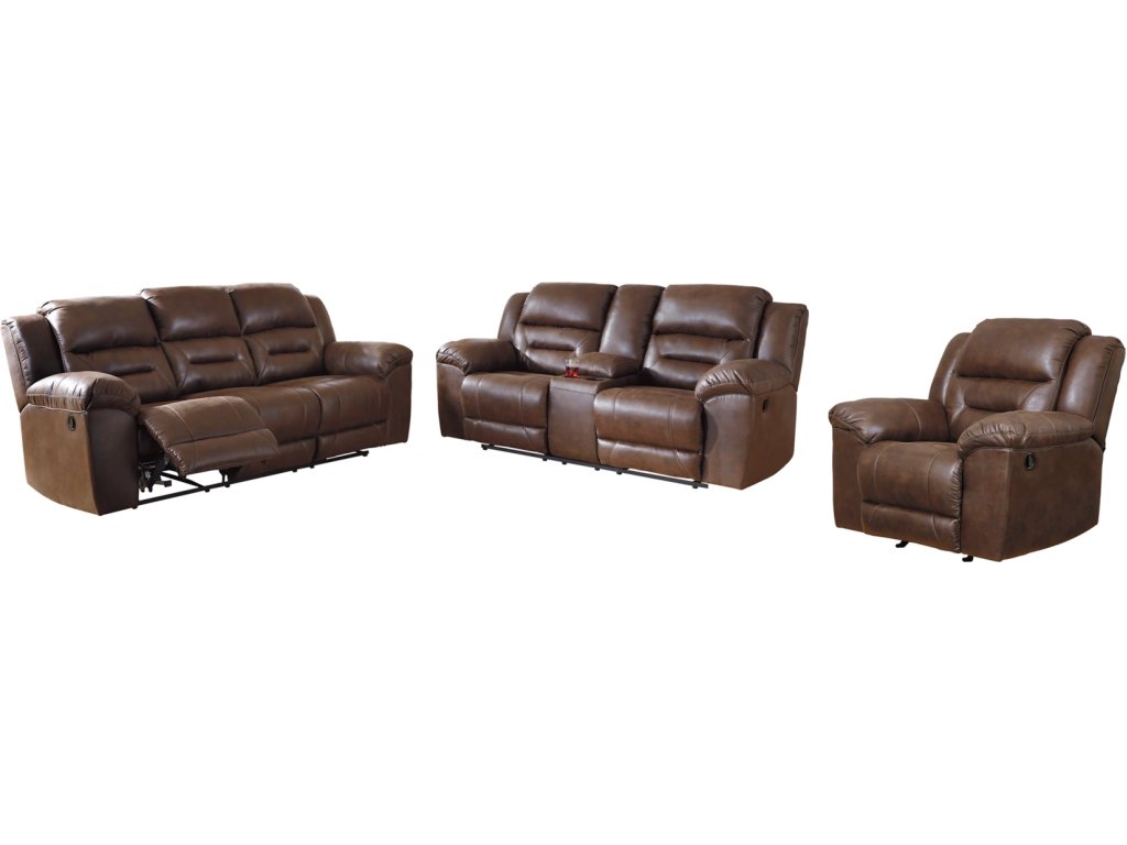 Stoneland Reclining Sofa, Loveseat and Recliner - main image