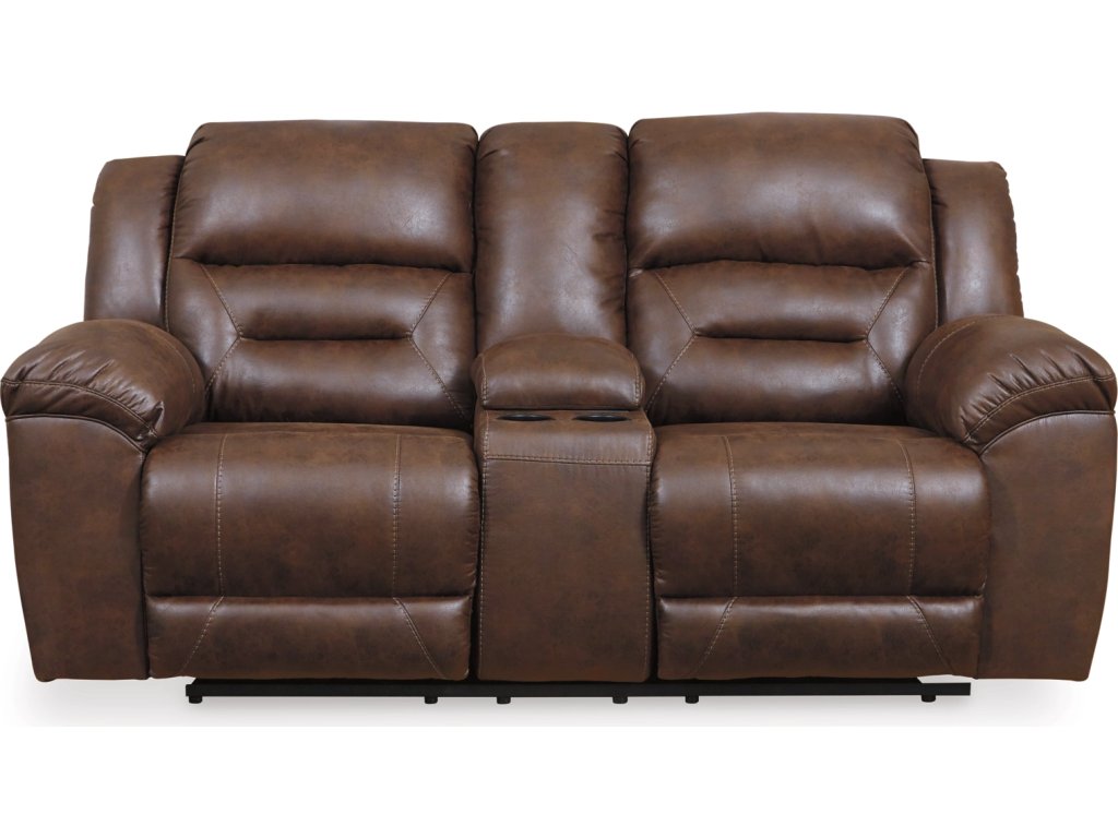 Stoneland Reclining Loveseat with Console - main image