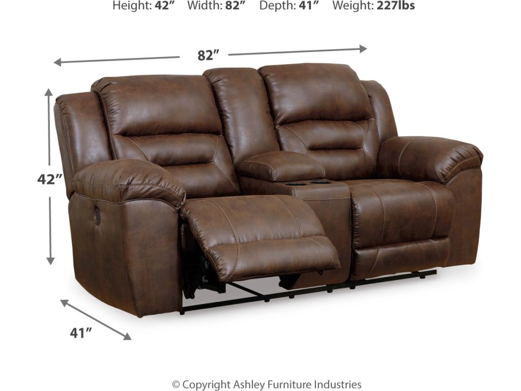Stoneland Power Reclining Loveseat with Console - image 3