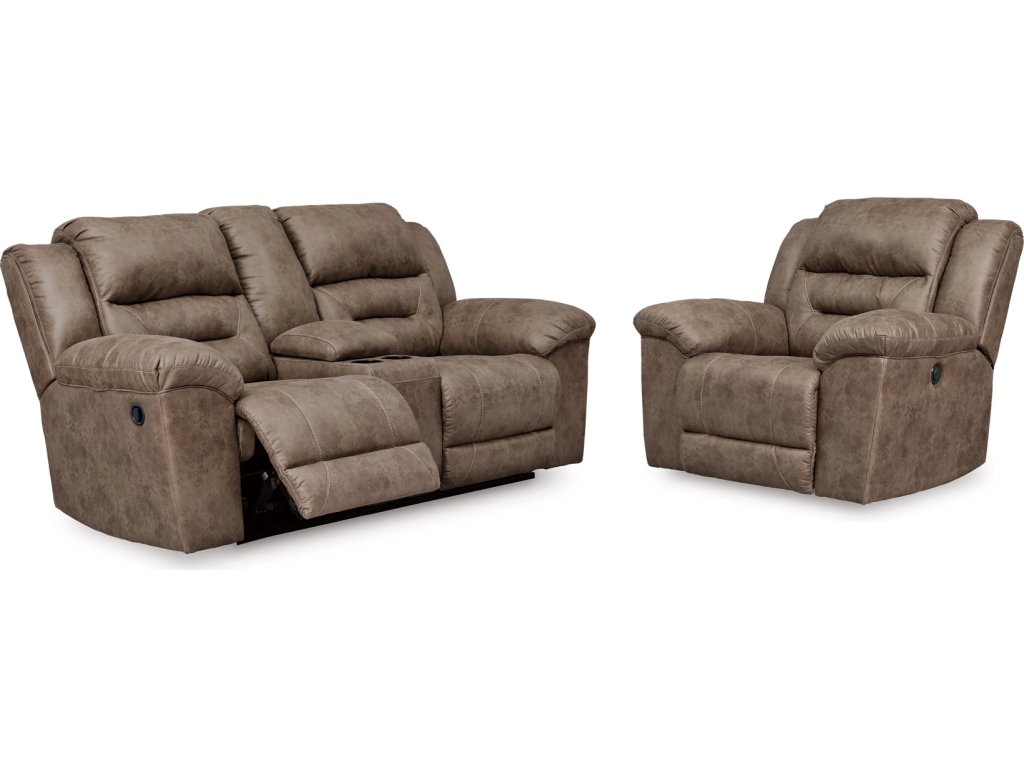 Stoneland Reclining Loveseat and Power Recliner - main image