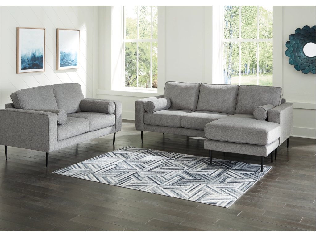 Hazela Sofa Chaise and Loveseat - main image