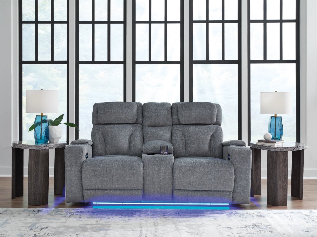Studio Cave Power Reclining Loveseat with Console - image 1