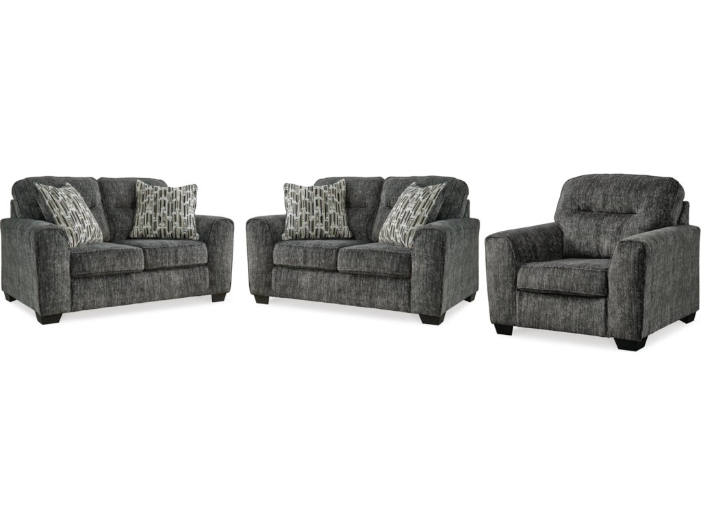 Lonoke 2 Loveseats and Chair - main image