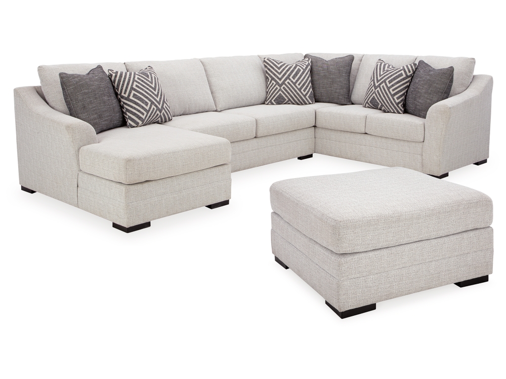 Koralynn 3-Piece Sectional and Oversized Accent Ottoman - main image