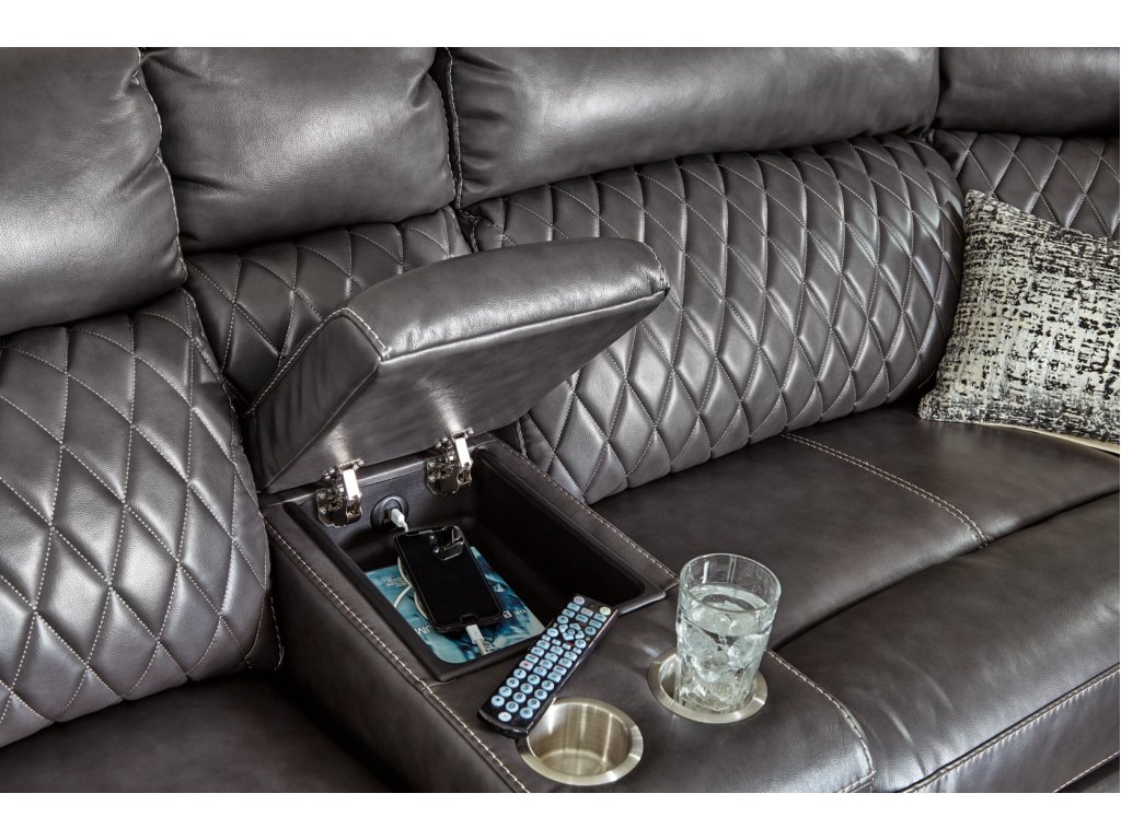 Samperstone 3-Piece Power Reclining Sectional Loveseat - image 4