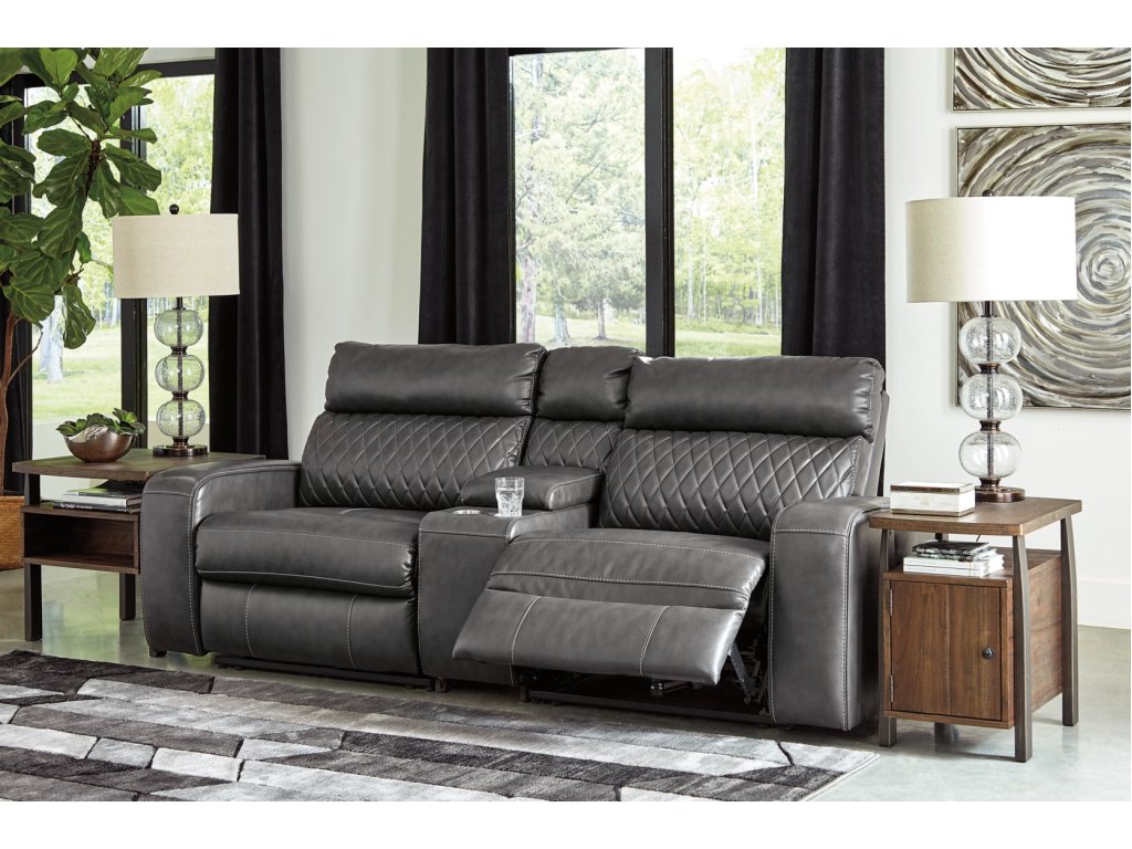 Samperstone 3-Piece Power Reclining Sectional Loveseat - image 1