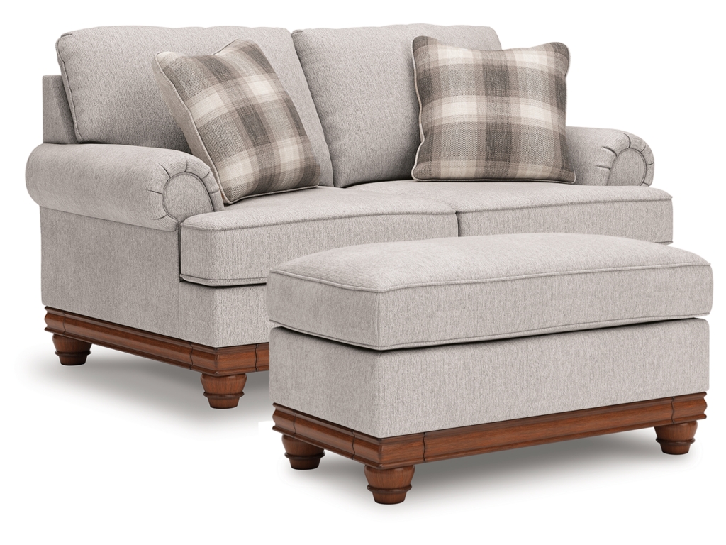 Clearbrooke Loveseat and Ottoman - main image